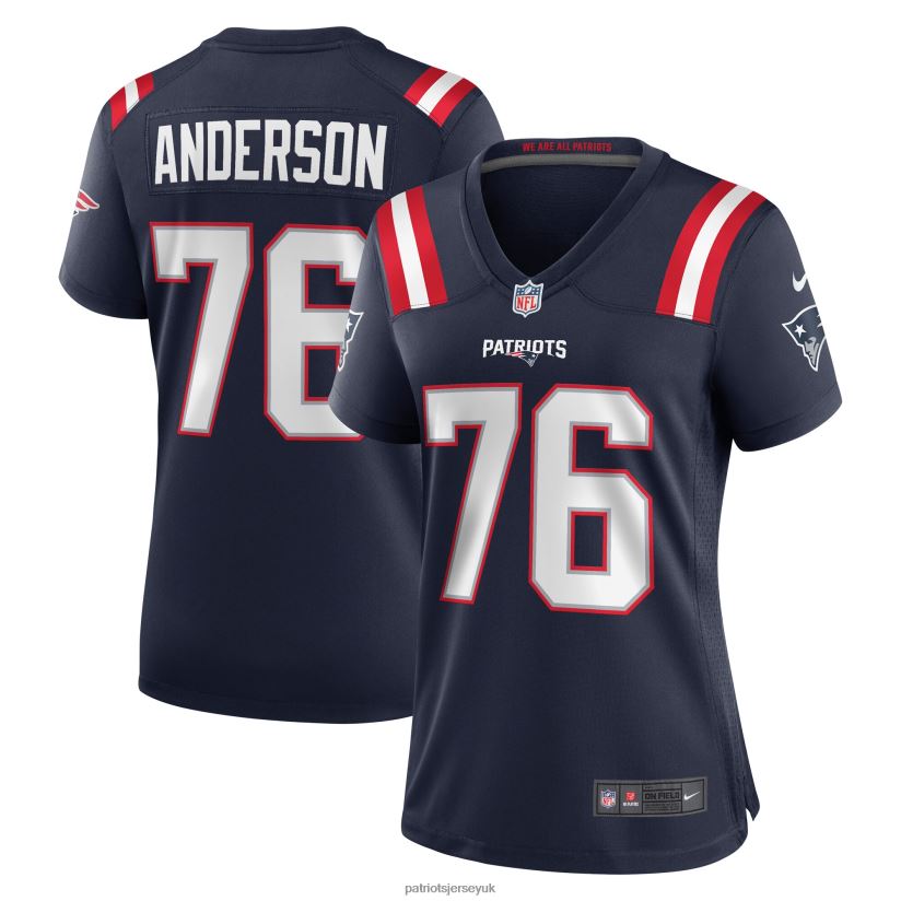 Nike Calvin Anderson Navy Game Jersey Women Patriots Jersey Clothing 6B6H8J1205