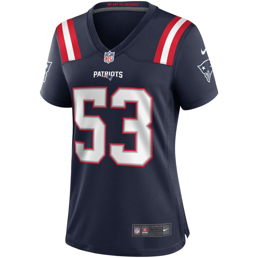 Nike Chris Slade Navy Game Retired Player Jersey Women Patriots Jersey Clothing 6B6H8J1142