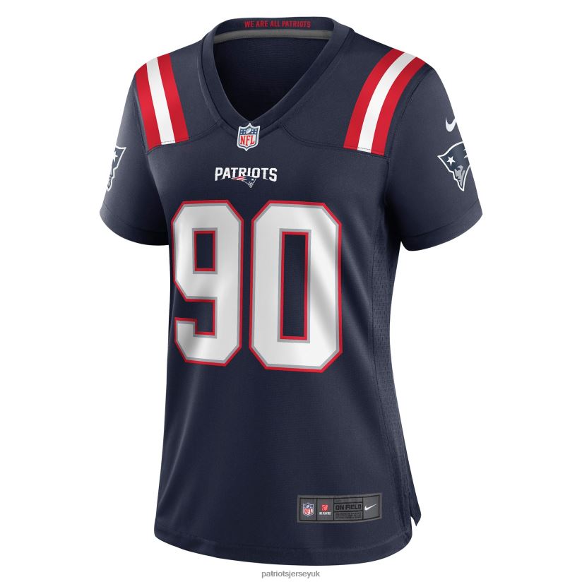 Nike Christian Barmore Navy Player Game Jersey Women Patriots Jersey Clothing 6B6H8J1160