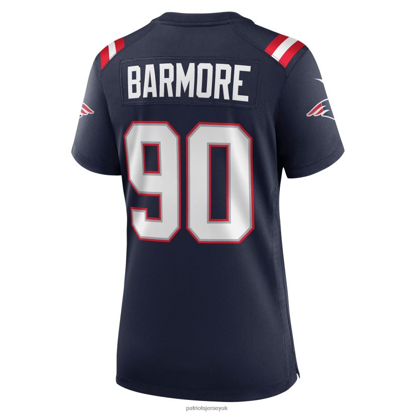 Nike Christian Barmore Navy Player Game Jersey Women Patriots Jersey Clothing 6B6H8J1160