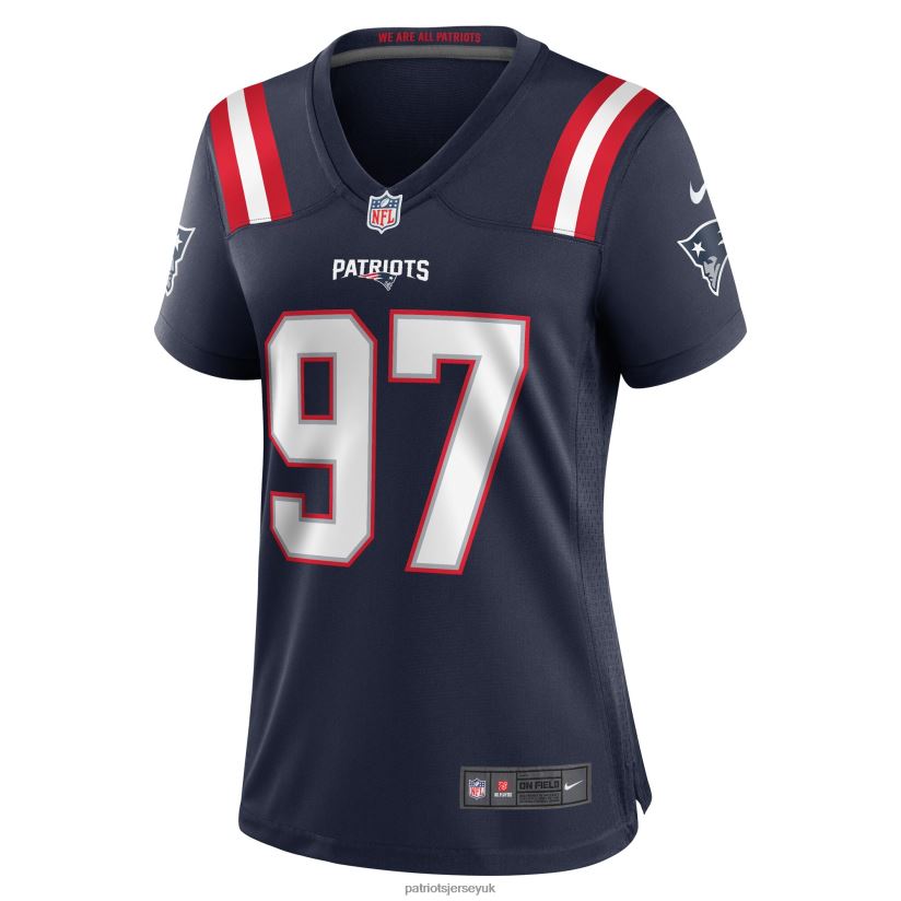 Nike DaMarcus Mitchell Navy Game Player Jersey Women Patriots Jersey Clothing 6B6H8J1240