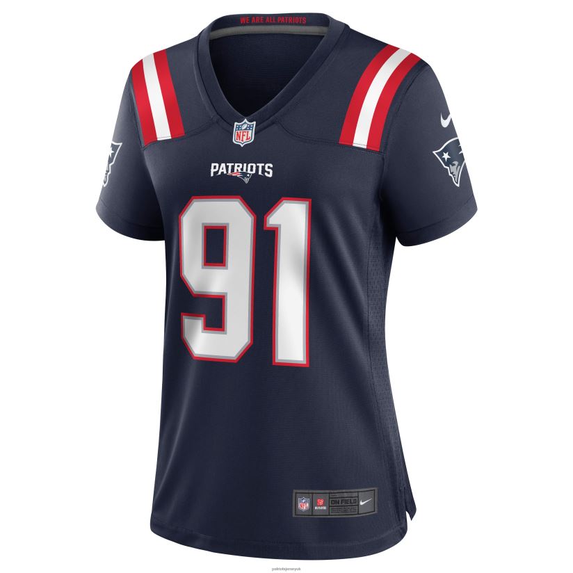 Nike Deatrich Wise Jr. Navy Game Jersey Women Patriots Jersey Clothing 6B6H8J1153