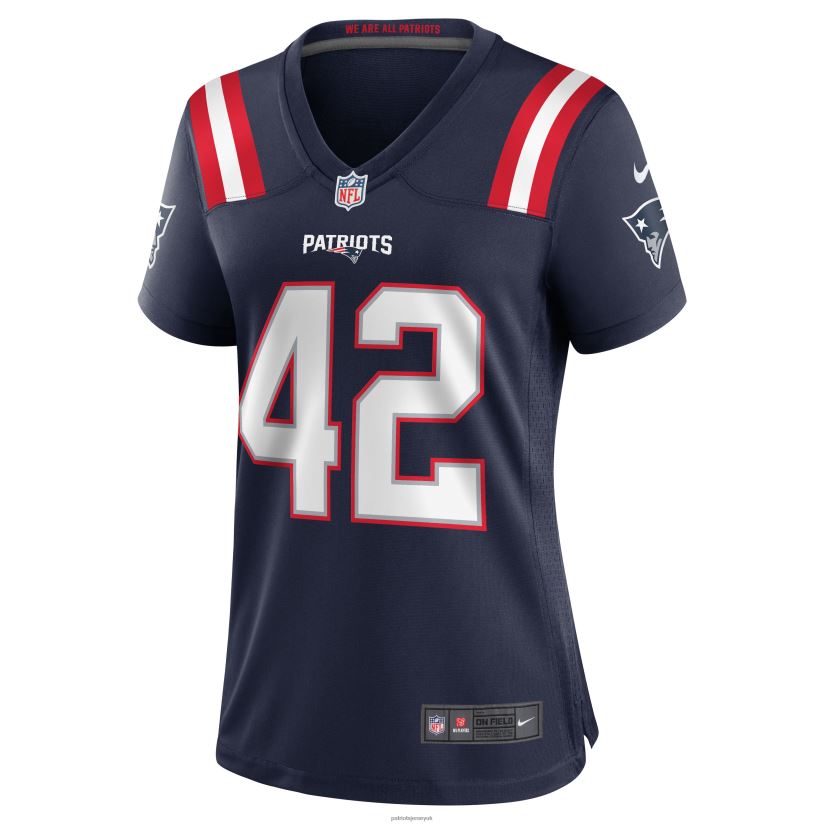 Nike J.J. Taylor Navy Team Game Jersey Women Patriots Jersey Clothing 6B6H8J1138