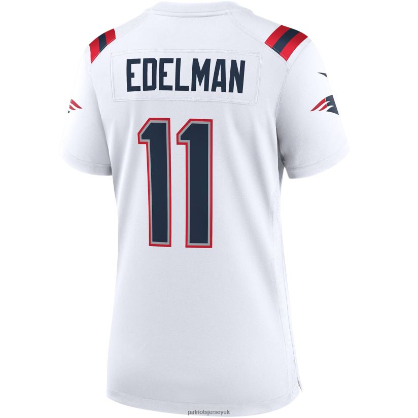 Nike Julian Edelman White Team Game Jersey Women Patriots Jersey Clothing 6B6H8J1179
