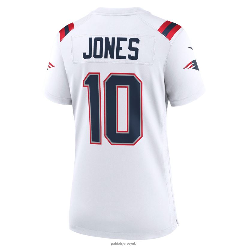Nike Mac Jones White Player Game Jersey Women Patriots Jersey Clothing 6B6H8J1184
