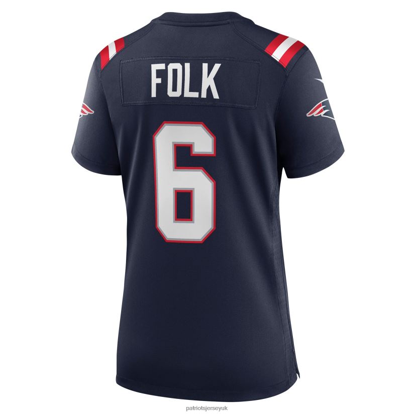 Nike Nick Folk Navy Game Jersey Women Patriots Jersey Clothing 6B6H8J1169