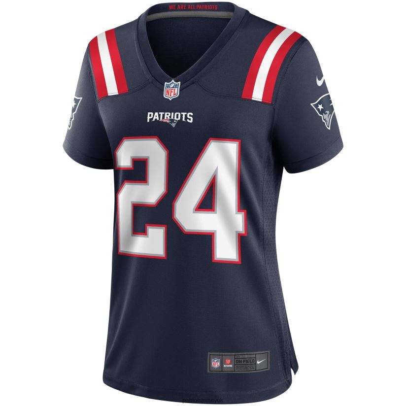 Nike Ty Law Navy Game Retired Player Jersey Women Patriots Jersey Clothing 6B6H8J1209