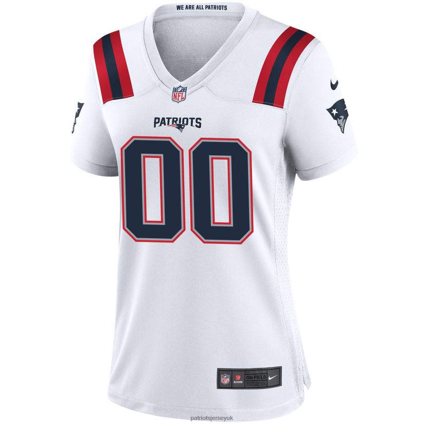 Nike White Custom Game Jersey Women Patriots Jersey Clothing 6B6H8J1174