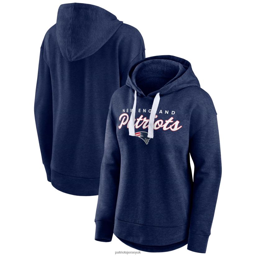 Fanatics Branded Heather Navy Set To Fly Pullover Hoodie Women Patriots Jersey Clothing 6B6H8J2345