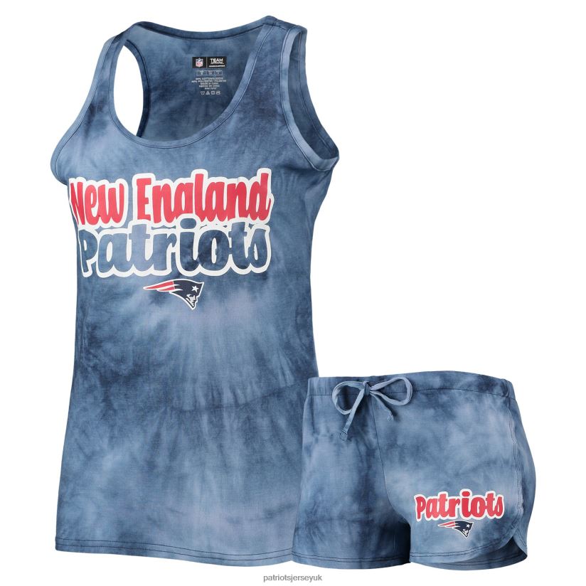 Concepts Sport Navy Billboard Tank Top & Shorts Set Women Patriots Jersey Clothing 6B6H8J2855