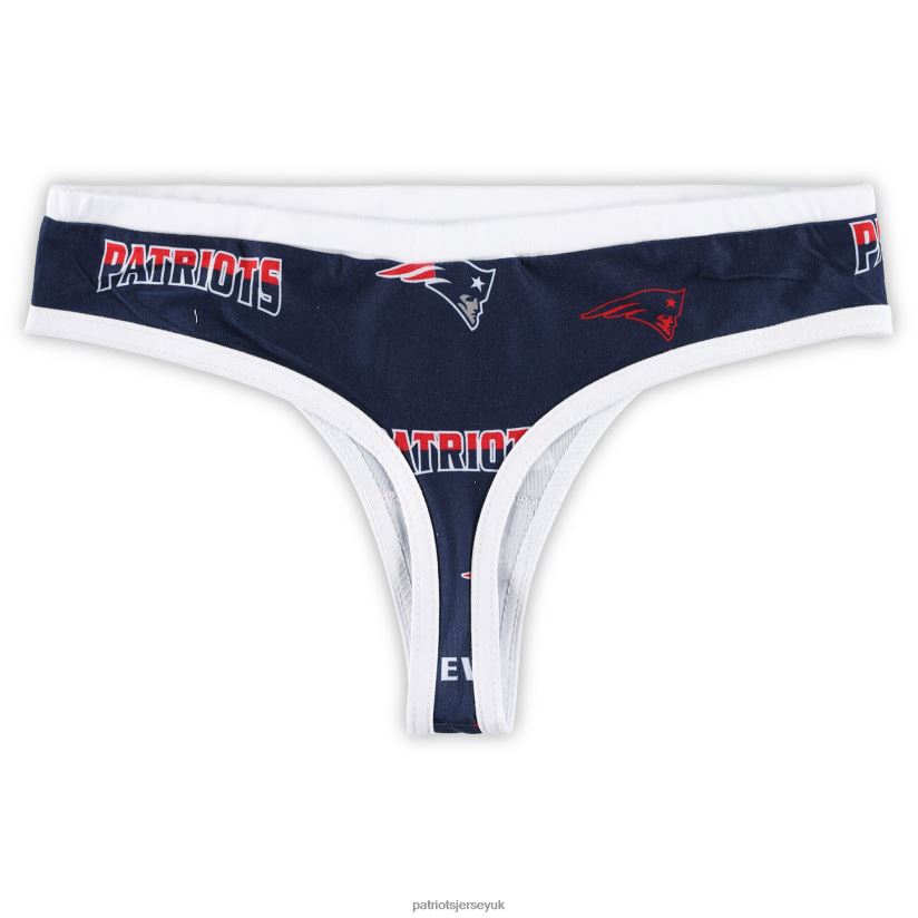 Concepts Sport Navy/White Breakthrough Knit Thong Women Patriots Jersey Clothing 6B6H8J2860
