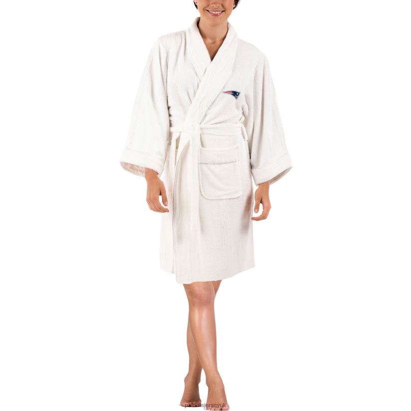 The Northwest Company White Bathrobe Women Patriots Jersey Clothing 6B6H8J2858