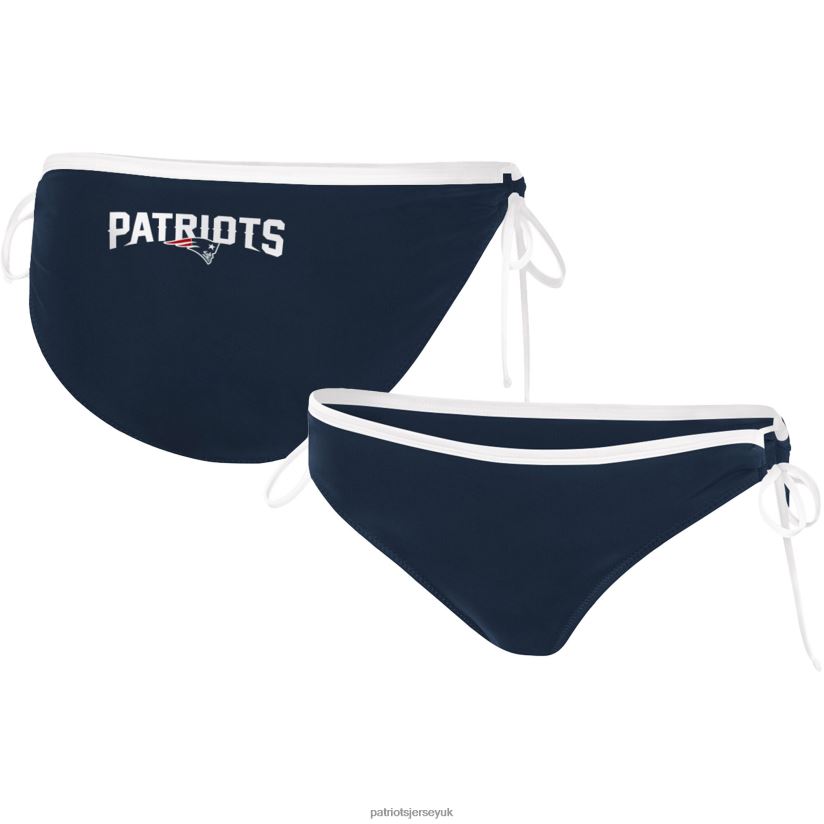 G-III 4Her by Carl Banks Navy Perfect Match Bikini Bottom Women Patriots Jersey Clothing 6B6H8J2899