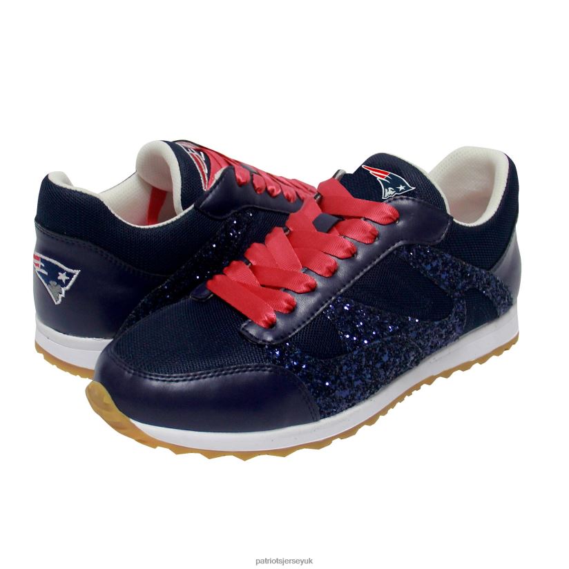 Cuce Team Color Sequin Slip-On Shoes Women Patriots Jersey Footwear 6B6H8J2244