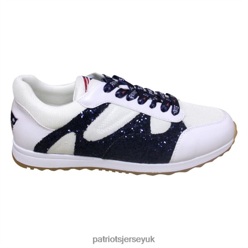 Cuce White Glitter Sneakers Women Patriots Jersey Footwear 6B6H8J2235