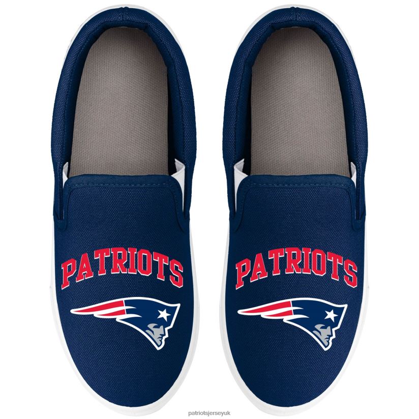 FOCO Big Logo Slip-On Sneakers Women Patriots Jersey Footwear 6B6H8J2254