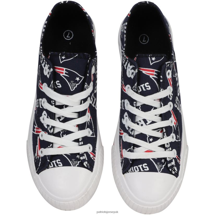 Repeat Print Low Top Sneakers Women Patriots Jersey Footwear 6B6H8J2249
